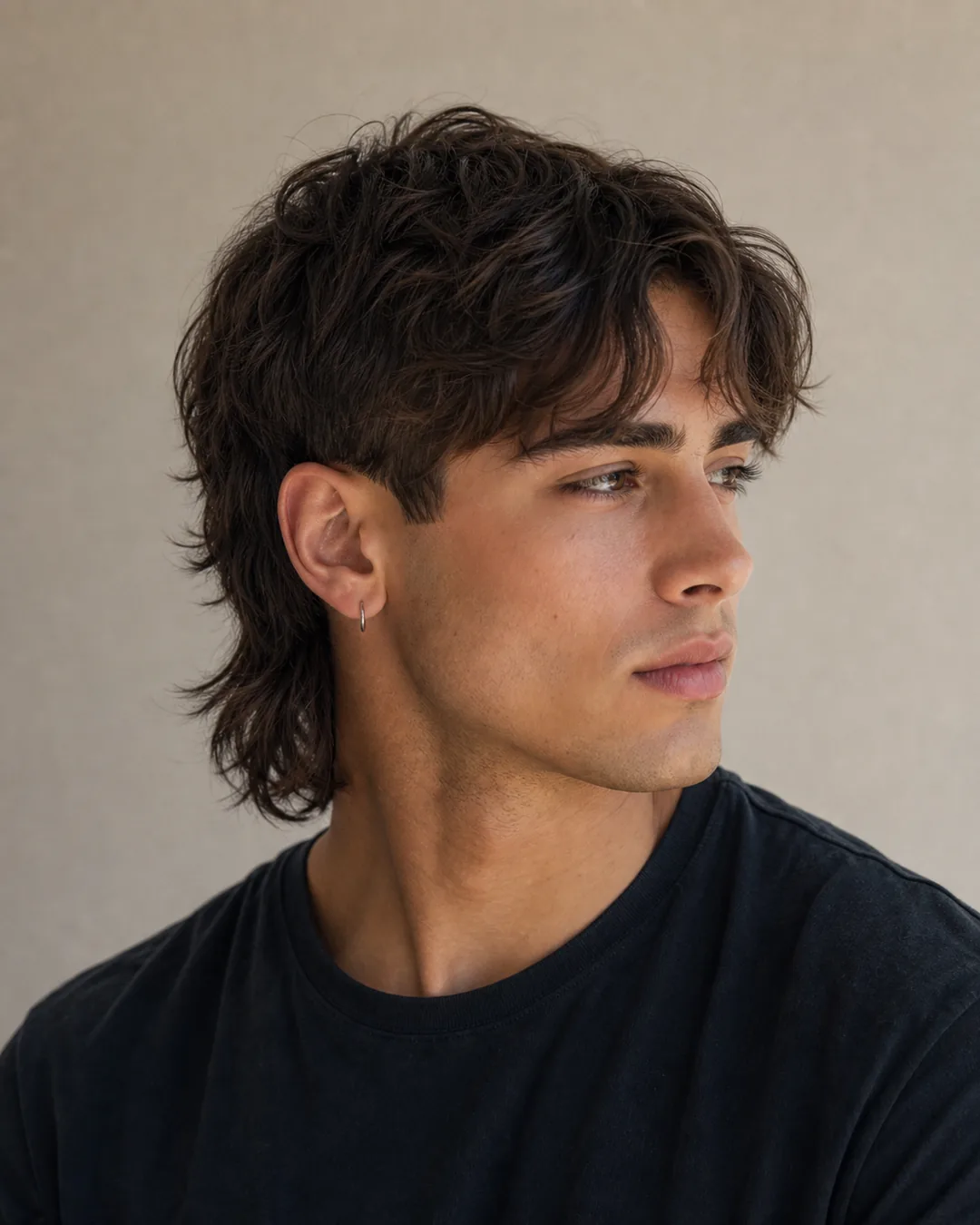 Mullet + flequillo cortina — Mullet hombre